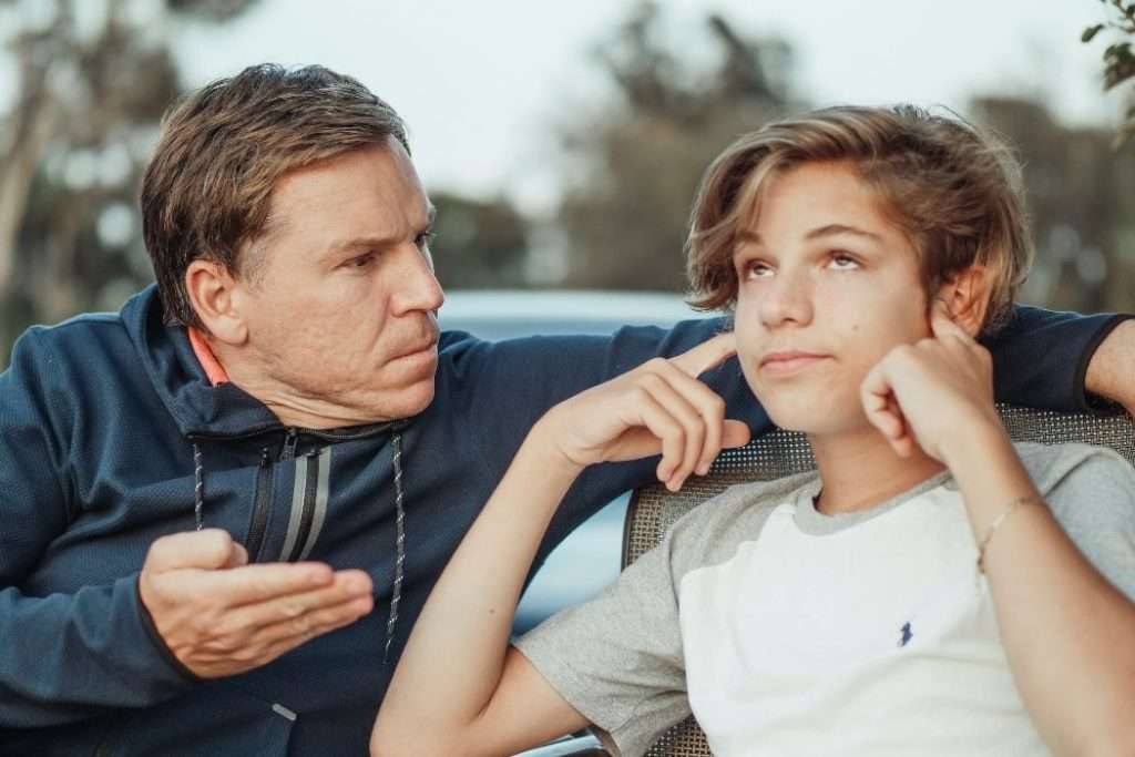 Son Ignoring his dad's word