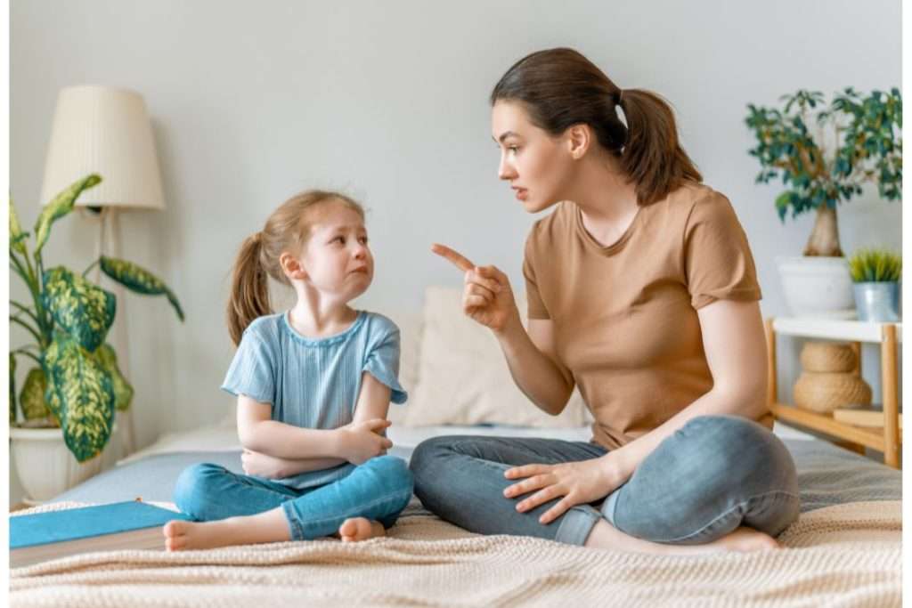 Mom Scolding her Daughter